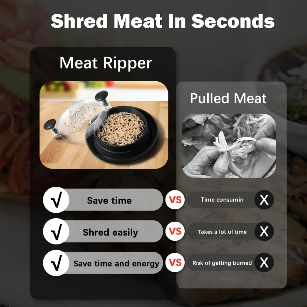 Transparent Meat Shredding Tool